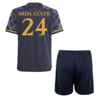 Real Madrid Arda Guler #24 Gostujuci Dres za djecu 2023-24 Kratak Rukav (+ Kratke hlače)